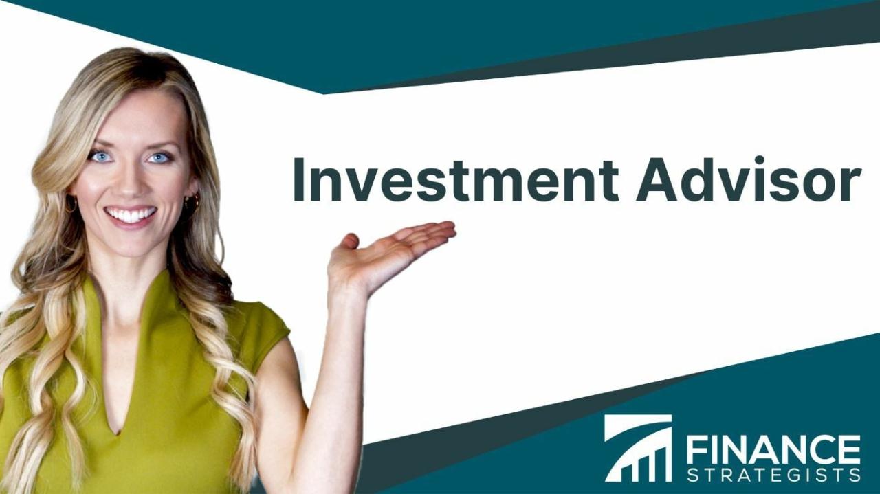What Is The Role Of An Investment Advisor For Individuals